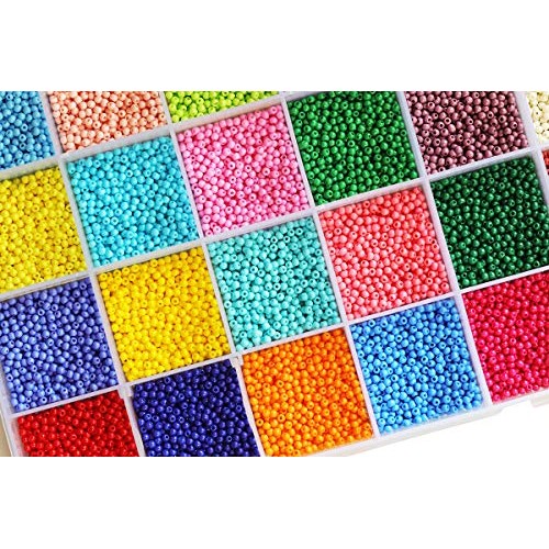 BALABEAD 12/0 Size Almost Uniform Glass Seed Beads with Beading To...