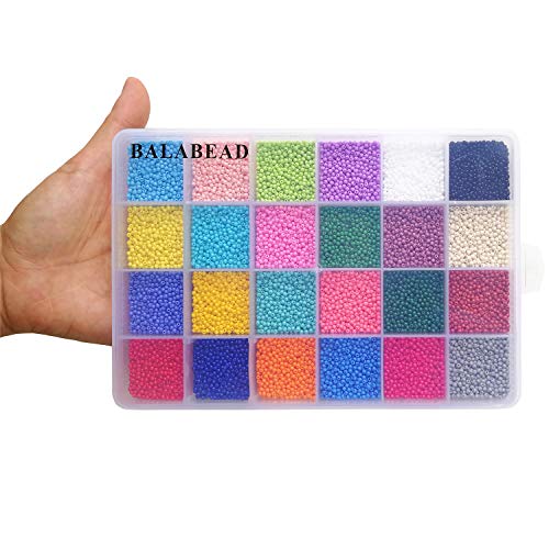 BALABEAD 12/0 Size Almost Uniform Glass Seed Beads with Beading To...