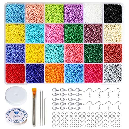 BALABEAD 12/0 Size Almost Uniform Glass Seed Beads with Beading To...