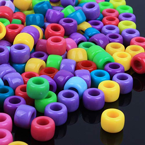 BALABEAD Giant Crayon Bead Box, Pony Beads with Smooth Surface Cra...