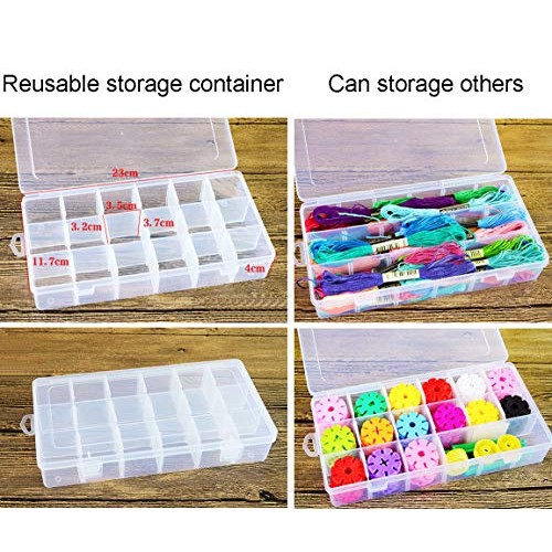BALABEAD Giant Crayon Bead Box, Pony Beads with Smooth Surface Cra...