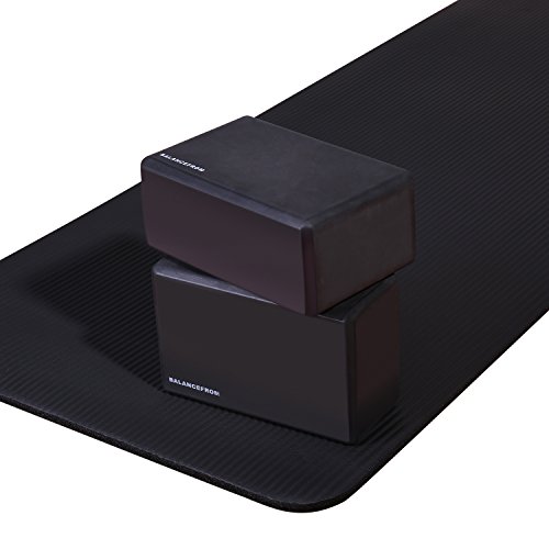 Balance From BFGY-AP6BLK Go Yoga All Purpose Anti-Tear Exercise Yo...
