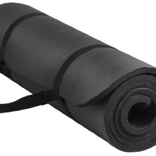 Balance From BFGY-AP6BLK Go Yoga All Purpose Anti-Tear Exercise Yo...