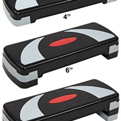BalanceFrom Adjustable Workout Aerobic Stepper Step Platform Trainer