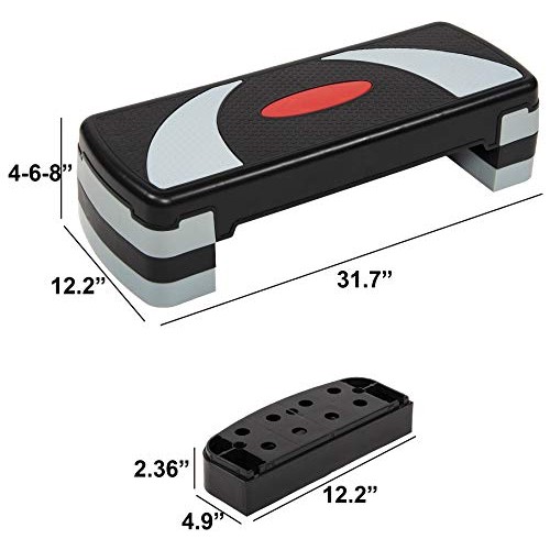 BalanceFrom Adjustable Workout Aerobic Stepper Step Platform Trainer