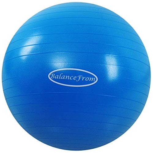 BalanceFrom Anti-Burst and Slip Resistant Exercise Ball Yoga Ball ...
