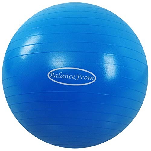 BalanceFrom Anti-Burst and Slip Resistant Exercise Ball Yoga Ball ...