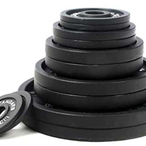 BalanceFrom Cast Iron Plate Weight Plate for Strength Training and...