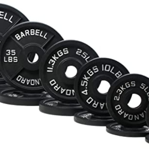 BalanceFrom Cast Iron Plate Weight Plate for Strength Training and...