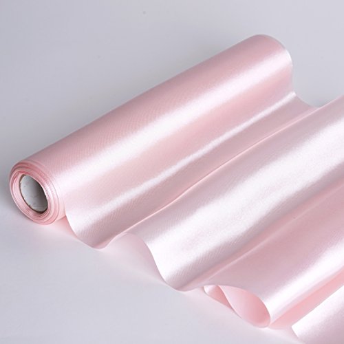 BalsaCircle 12-Inch x 10 Yards Blush Satin Put-up Fabric by The Bo...