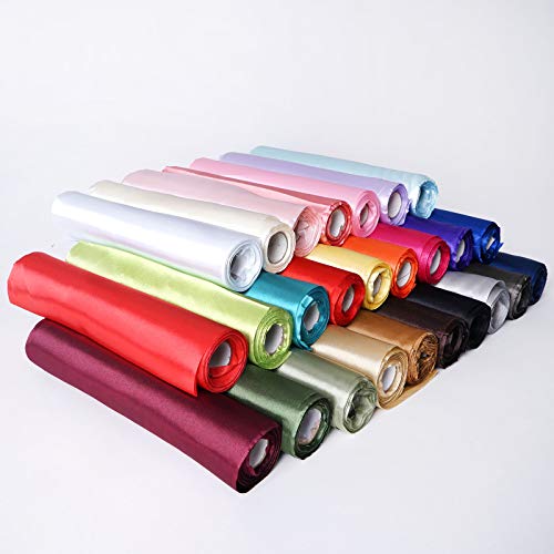 BalsaCircle 12-Inch x 10 Yards Blush Satin Put-up Fabric by The Bo...