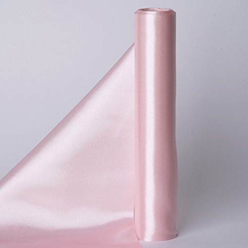 BalsaCircle 12-Inch x 10 Yards Blush Satin Put-up Fabric by The Bo...