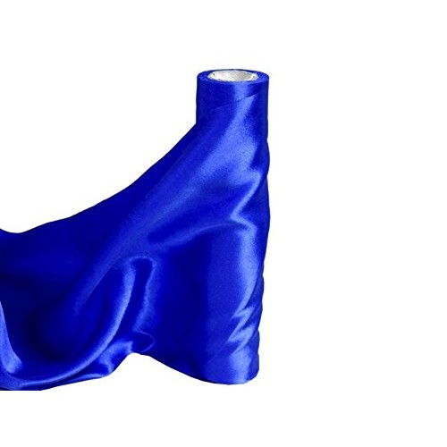 BalsaCircle 54-Inch x 10 Yards Royal Blue Satin Fabric by The Bolt...
