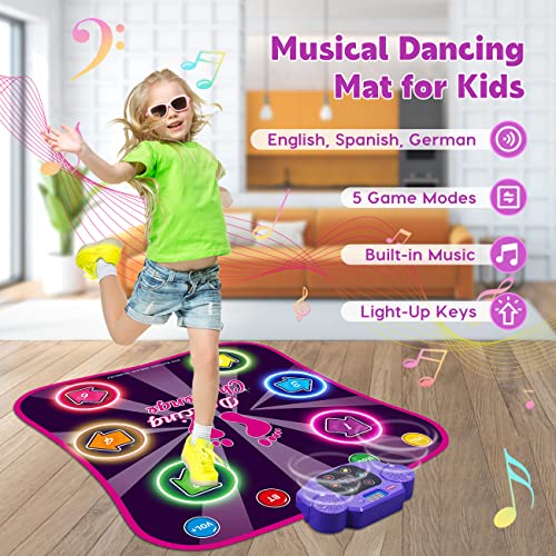 Bambilo Light Up Dance Mat for Kids, Boys & Girls Toys Ages 3 4 5 ...