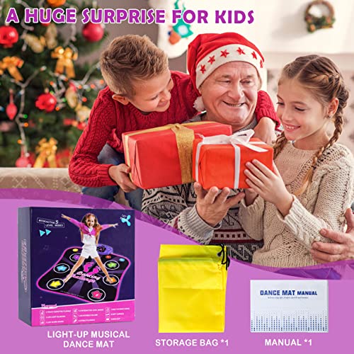 Bambilo Light Up Dance Mat for Kids, Boys & Girls Toys Ages 3 4 5 ...