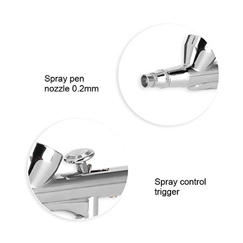 Spray , 0.2mm High Precision Nozzle Painting Airbrush, Detachab...
