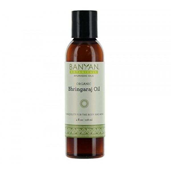 Banyan Botanicals Bhringaraj Oil - Certified Organic, 4 oz - Tranq...