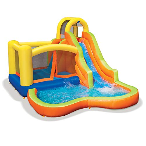 BANZAI Sun N Splash Fun 12 x 9 x 7 Kids Inflatable Outdoor Bac...