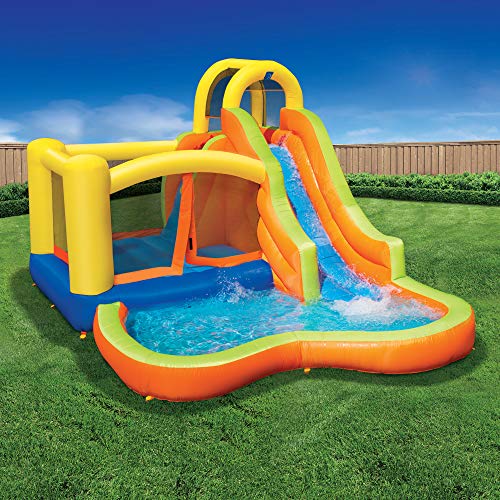 BANZAI Sun N Splash Fun 12 x 9 x 7 Kids Inflatable Outdoor Bac...