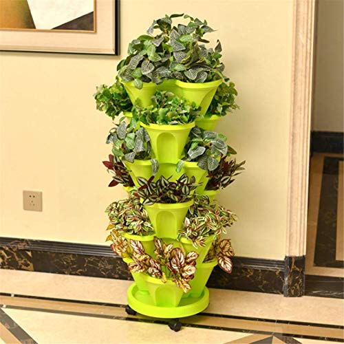 Stand Stacking Planters Strawberry Planting Pots, Strawberry and H...