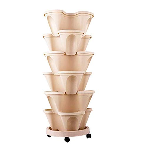 Stand Stacking Planters Strawberry Planting Pots, Strawberry and H...