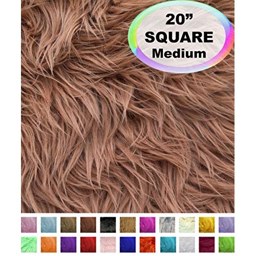 Barcelonetta | Faux Fur Squares | Shaggy Fur Fabric Cuts, Patches ...