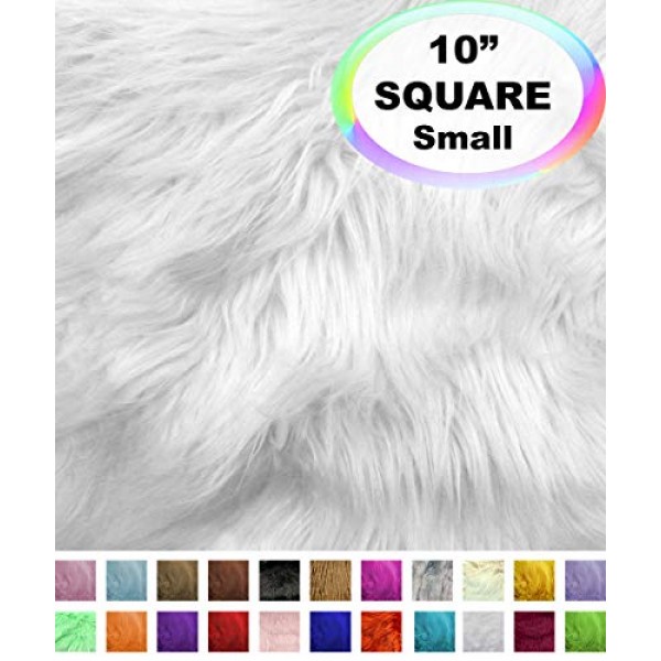 Barcelonetta | Faux Fur Squares | Shaggy Fur Fabric Cuts, Patches ...