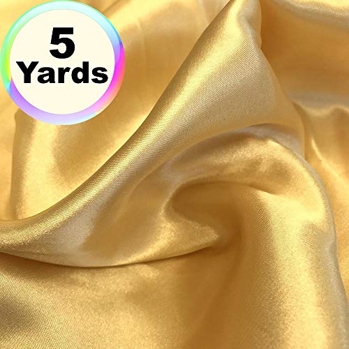 Charmeuse Satin Fabric | 5 Yards Continuous | 60 Wide | Silky, Br...