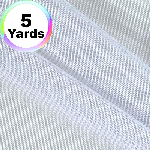 Power Mesh Fabric | 5 Yards Continuous | 60 Wide | 4-Way Stretch,...