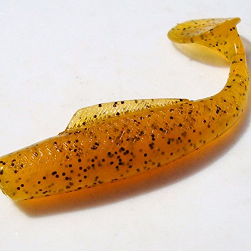 Barcley 4 Pcs Rubber Soft Fishing Baits, Worm Artificial Lures, Mi...