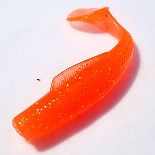 Barcley 4 Pcs Rubber Soft Fishing Baits, Worm Artificial Lures, Mi...