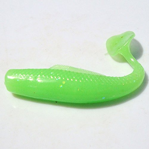 Barcley 4 Pcs Rubber Soft Fishing Baits, Worm Artificial Lures, Mi...