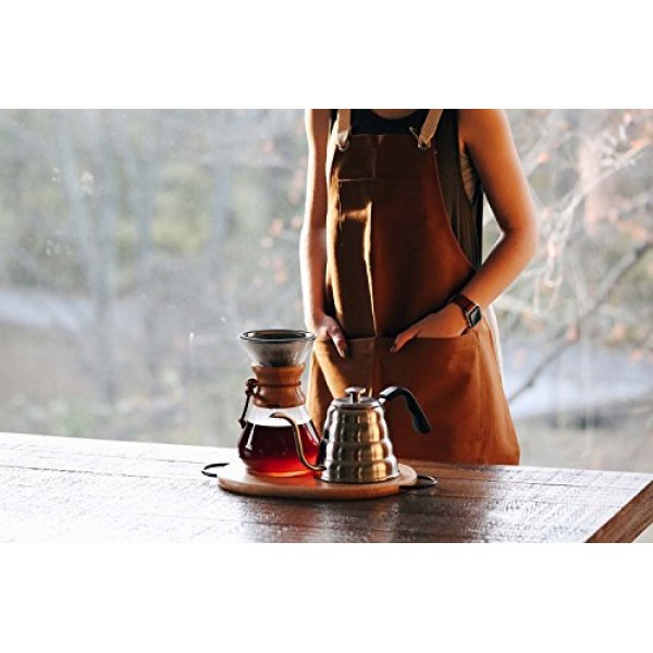 Pour Over Filter for Chemex and Hario V60 - COPPER COATED Reusable...