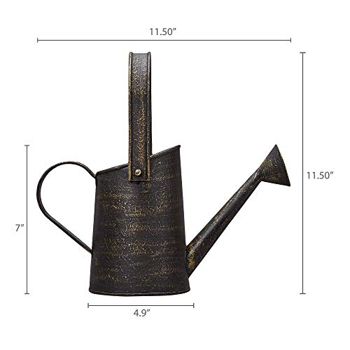 Barnyard Designs Rustic Galvanized Decorative Metal Watering Can w...