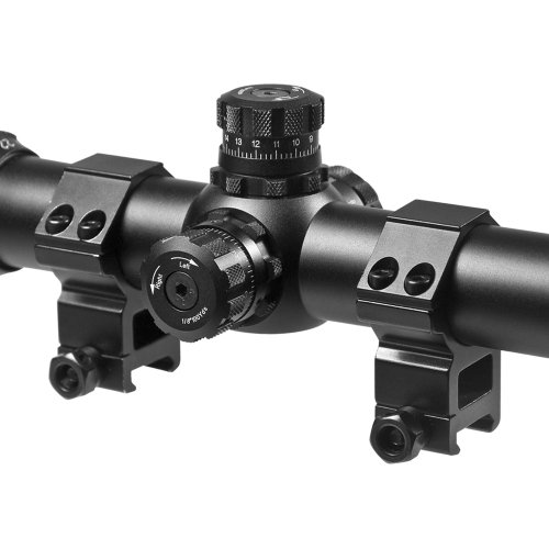 BARSKA 10-40x50 IR SWAT Extreme Tactical 30mm Riflescope Black Ma...
