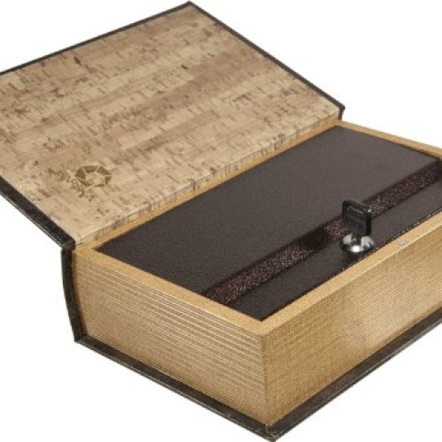 Barska Antique Book Lock Box with Key Lock