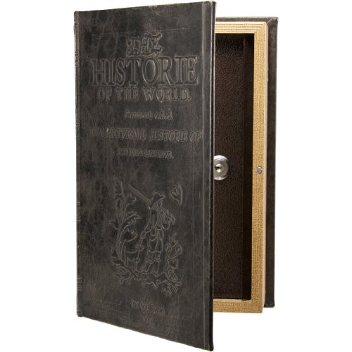 Barska Antique Book Lock Box with Key Lock