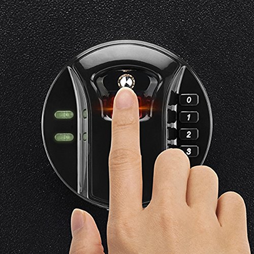 Barska AX12840 Biometric Fingerprint Keypad Security Home Safe 0.9...