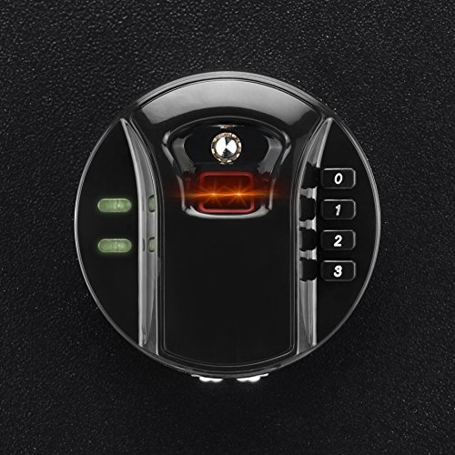 Barska AX13108 Biometric Keypad Depository Safe, One Size, Black