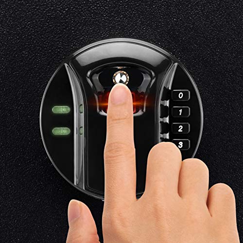 BARSKA AX13378 Large Keypad Biometric 16 Position Rifle Safe 9.33 ...