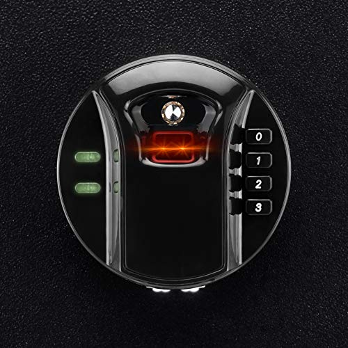 BARSKA AX13378 Large Keypad Biometric 16 Position Rifle Safe 9.33 ...
