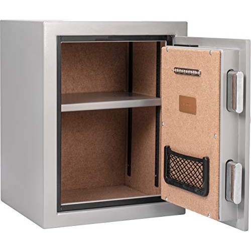 BARSKA AX13494 Biometric Fireproof Safe 1.64 Cu Ft Metallic Grey w...