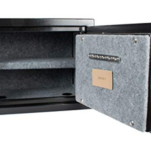 BARSKA AX13498 Biometric Fireproof Safe 0.75 Cu Ft Black Texture w...