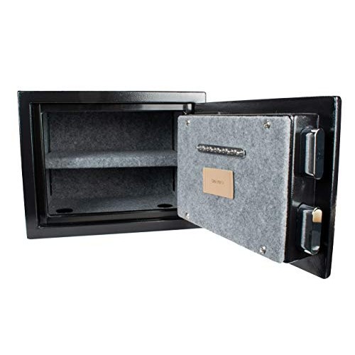 BARSKA AX13498 Biometric Fireproof Safe 0.75 Cu Ft Black Texture w...