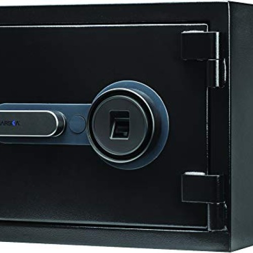 BARSKA AX13498 Biometric Fireproof Safe 0.75 Cu Ft Black Texture w...