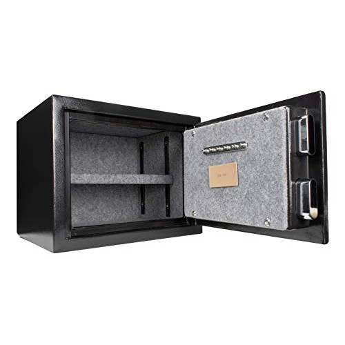 BARSKA AX13498 Biometric Fireproof Safe 0.75 Cu Ft Black Texture w...