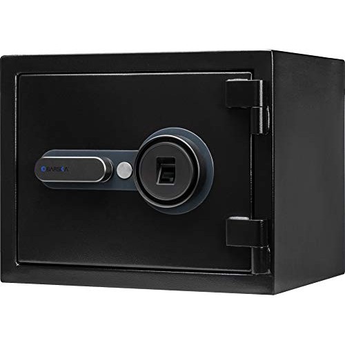 BARSKA AX13498 Biometric Fireproof Safe 0.75 Cu Ft Black Texture w...