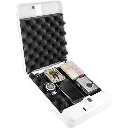 Barska CB12776 Portable Biometric Keypad Lock Box Hand Pistol S...