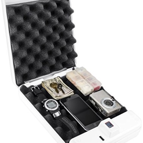 Barska CB12776 Portable Biometric Keypad Lock Box Hand Pistol S...
