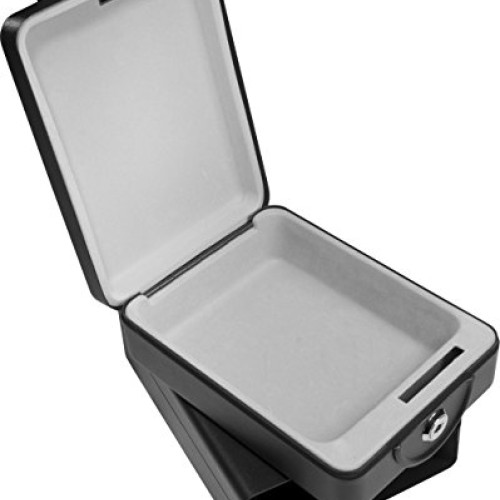 Barska Compact Safe Key Lock Safe w/ Mounting Sleeve AX11812,Black...